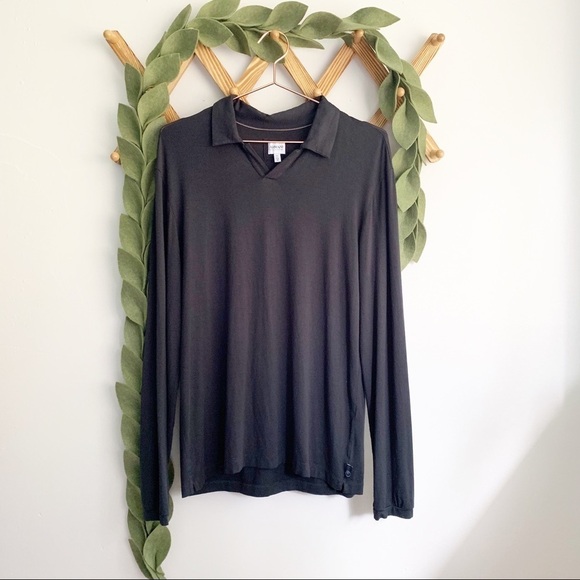 Armani Long Sleeve Polo Shirt